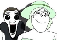 2soyjaks crystal_cafe female femjak h3k_(user) male meta:namefags subvariant:el_perro_loco subvariant:gapejak_female variant:el_perro_rabioso variant:gapejak // 1025x720 // 70.8KB