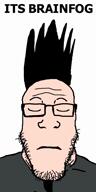 brainfog chintail closed_eyes closed_mouth glasses its_over music neutral sad soyjak spiked_hair static-x stubble subvariant:neutralplier text variant:markiplier_soyjak wayne_static white_skin // 540x1080, 140.4s // 2.9MB
