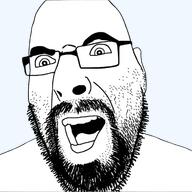 beard glasses happy meta:ai_generated meta:tagme stubble thick_eyebrows variant:cobson // 500x500 // 163.3KB