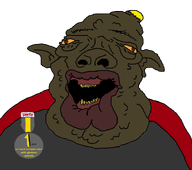 1_year_on_bald_men_with_glasses_website badge big_lips brown_skin deformed mutt nas:amerimutt nate nigger open_mouth orange_eyes rotten_teeth shitskin soicuck subnas:ukromutt subvariant:hunky_twink_sex_machine teeth teeth_showing text transparent_background yellow_hair yellow_teeth