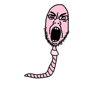 angry gaping_mouth glasses pink_skin series:animaljaks stubble trend:wormjaks variant:cobson worm // 561x561 // 18.6KB