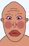 androgynous big_lips big_nose eyeshadow lips lipstick makeup no_glasses no_stubble tan_skin transparent_background variant:vlodson // 640x1011 // 164.7KB