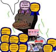 acne autism award big_lips clothes costume discord disgusting distorted flag:gay_pride_flag flag:lesbian_pride_flag hello_kitty hello_my_name_is_(sticker) kuromi malnourished map_(pedophile) nigger pedophile red_sclera runny_nose sanrio sanrio_wabag_masturbates_to_six_year_olds sanriowabag_(namefag) schlog shit_stains shitskin skinny speech_bubble_empty stink_lines stinky subhuman subvariant:brazilmutt text tranny trend:slopjak troon variant:meximutt // 888x818 // 273.8KB