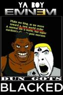 a10_eyes angry aryan banner bbc beard black_skin blacked blue_eyes bnwo clothes ear eminem hair music nigger niggerbabble no_glasses open_mouth screaming spade tank_top text variant:cobson yellow_hair yellow_teeth // 338x512 // 98.0KB