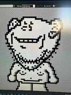 monitor naked pixel_art soyjak sprite stubble teaser variant:impish_soyak_ears video_game // 960x1280 // 290.4KB