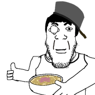 looking_at_you ploot_(user) pot series:ploot_gives_you_food_from_hk_style_restaurants smile subvariant:neutralplier thumbs_up variant:markiplier_soyjak white_skin wholesome // 436x436 // 43.7KB