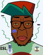 big_lips blue_hair esl fnf_pedo friday_night_funkin' glasses map_(pedophile) neutralplier_award nigger pedophile red_hat redraw stubble subvariant:chudplier subvariant:redrawn_chudplier subvariant:redrawn_plier variant:chudjak variant:markiplier_soyjak // 900x1150 // 46.6KB