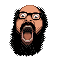 animated beard glasses judaism open_mouth pixel_art soyjak variant:ignatius // 400x300 // 63.9KB