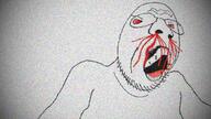 angry bleed bloodshot_eyes distorted rage soyjak variant:npestajak // 1014x570 // 1.5MB