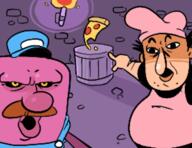 2soyjaks arm cap clothes hand hat open_mouth peppino_spaghetti pizza_tower pointing soy_parody soyjak variant:two_pointing_soyjaks video_game white_skin // 502x386 // 134.5KB