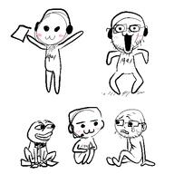 4chan amphibian arm blush clipboard frog full_body glasses hand headphones leg nas:pepe open_mouth pepe pepe_the_frog qa_(4chan) redraw soyjak stubble variant:qa_tan variant:soyak // 509x509 // 13.3KB