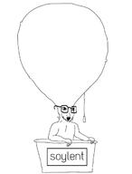 arm balloon glasses hand hot_air_balloon open_mouth soy soyjak soylent stubble variant:soyak // 548x720 // 49.7KB