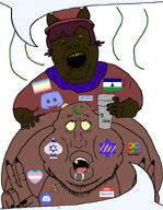 Warrior-Z(user) autism brown_skin flag:lesotho hello_my_name_is_(sticker) jimbo_(namefag) meta:pornographic_content slopjak speech_bubble subvariant:mexiwhore variant:alicia variant:meximutt // 1208x1559 // 392.9KB