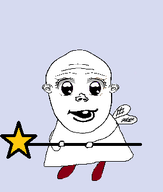 big_eyes dress fairy margerald meta:not_oc no_glasses no_stubble nonsense one_tooth star variant:vlodson wand wing // 279x329 // 8.7KB