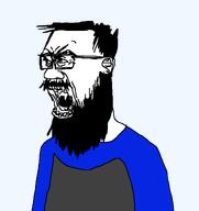 angry beard hair jake screaming variant:buddy // 740x786 // 16.2KB