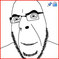 4chan_x_border closed_mouth glasses lock push_pin smile smug soyjak stubble variant:cobson // 721x720 // 33.6KB