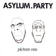 Asylum-party album_cover closed_mouth gothic_rock looking_at_you music post-punk subvariant:neutralplier variant:cobson variant:markiplier_soyjak white white_background // 600x596 // 131.2KB