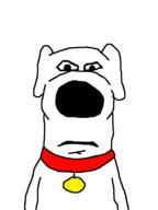 animal big_nose brian_griffin cartoon closed_mouth collar dog family_guy looking_at_you neutral soyjak subvariant:neutralplier variant:markiplier_soyjak white_background // 600x800 // 10.3KB