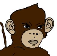 angry animal brown_skin ear monkey series:animaljaks soyjak tail variant:chudjak // 782x770 // 10.0KB