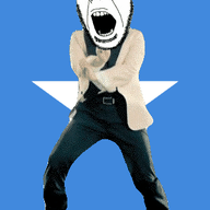 angry animated country dance flag flag:somalia full_body gangnam_style glasses irl open_mouth somalia soyjak star stubble variant:cobson // 300x460 // 499.2KB