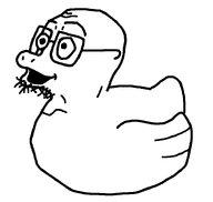 bald duck glasses rubber_duck stubble variant:rubberduckjak white_background // 745x705 // 11.6KB