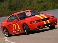 car drifting driving ear ford ford_mustang grin impish irl irl_background mcdonalds mustang smile sn95_mustang subvariant:impish_amerimutt variant:impish_soyak_ears // 640x480 // 446.2KB