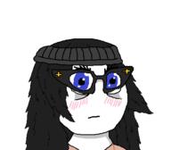 beanie blush female hair necklace neutral open_mouth soyjak variant:soytan // 436x382 // 9.9KB