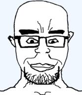 bald chud ear glasses merge smile soyjak stubble subvariant:chudjak_front subvariant:plierchud variant:chudjak variant:markiplier_soyjak // 484x561 // 1.0MB