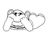 animated booty_cheeks cute ext=gif feet_up heckin_wholesomerino kicking laying_down swede variant:gapejak variant:impish_soyak_ears white_background white_skin // 1496x1032 // 499.7KB