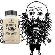 arm balding beard bloodshot_eyes buff full_body hand holding_object open_mouth soyjak syringe variant:unknown // 677x677 // 253.2KB