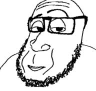 abraham_lincoln closed_mouth glasses lips long_face raised_eyebrow smug stubble variant:smugjak // 937x890 // 123.3KB