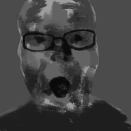 glasses horror open_mouth painting redraw soyjak variant:usb_soyjak // 907x1124 // 503.8KB