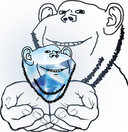 2soyjaks ear eyes flying gem gem_skin hand holding_object looking_at_you nails no_glasses nose shining smile stubble teeth variant:impish_soyak_ears white_skin // 1277x1318 // 424.2KB