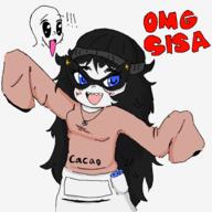 2soyjaks anime avengers beanie blush clothes cute distorted female femjak girl glasses kawaiisoyjak meta:tagme nintendo nintendo_switch nose oh_my_god_she_is_so_attractive open_mouth sisa sisa_eyes soy soyjak soylent soylent_(cacao) soytan_is_nas teeth variant:soyak variant:soytan video_game // 1000x1000 // 119.4KB