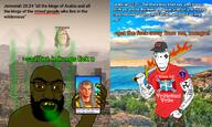 1_peter_(bible) 1_peter_2:9 arab aryan aryan_nations bad_breath bad_teeth bible bible_quote bible_verse blond blue_eyes celtic_cross christian_cross christian_identity christianity confederate desert deuteronomy_(bible) deuteronomy_23:2 egypt fingernail flag flag:confederate_states_of_america galilee jeremiah_(bible) jeremiah_25:24 jeremiah_25:27 jeremiah_51:20 jeremiah_51:21 jeremiah_51:22 jeremiah_51:23 jeremiah_51:24 jeremiah_51:25 jeremiah_51:26 kkk muscular_male pharaoh sandnigger shitskin stink_lines stinky subvariant:tetojak swastika sword text the_covenant_the_sword_and_the_arm_of_the_lord variant:cobson white_skin yellow_nails // 2483x1488 // 2.1MB