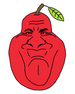 apple food fruit leaf red_skin series:fruiterz! smile variant:gabagool // 600x760 // 30.1KB