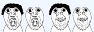 bald balding hair hairless looking_at_you mustache open_mouth redraw smile soyjak stubble subvariant:brunetto template text transparent_background unslopjakked variant:bernd white_skin // 1740x586 // 37.0KB
