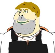 bulletproof_vest christianity cross green_eyes hotline_miami hunter_brotherhood hunter_red_star iosif_pelevin jacket makeup orthodoxy stubble subvariant:slavaryan subvariant:slavmutt variant:meximutt // 888x849 // 20.2KB