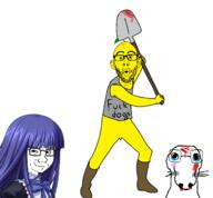 animal_abuse anime beaten bernkastel blood crying glasses lemon shovel smug soyjak stubble tiny_lemon_pecker tlp umineko variant:dogjak variant:nojak variant:soyak video_game // 1334x1234 // 256.3KB