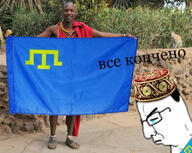 closed_eyes clothes crimea crimean crimean_tatar crying flag:crimean_tatar glasses hair its_over sad soyjak text variant:chudjak // 800x639 // 178.3KB