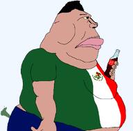 angry big_lips brap coca_cola drink fat fat_ass flag:mexico hair holding_object mexico shitskin side_profile variant:meximutt // 1053x1036 // 28.3KB