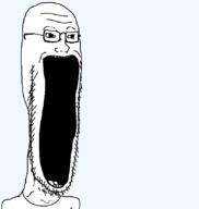 bald glasses open_mouth stubble subvariant:soyak_soymilk template transparent_background variant:soyak // 805x851 // 17.1KB