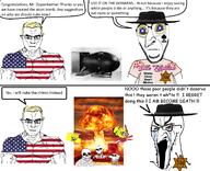 angry aryan asian atomic_bomb bbc big_nose biting_lip blood bloodshot_eyes blue_eyes bnwo bomb buff clenched_teeth clothes comic_sans death ear flag flag:imperial_japan flag:japan flag:united_states germany glasses hair hiroshima history hooked_nose i_would_never japan jewish_nose judaism muscles nagasaki nazi_germany nose nosebleed nuclear oppenheimer racism rising_sun seething skeleton skull star_of_david stubble subvariant:chudjak_front subvariant:feralrage subvariant:muscular_chud suicide text tshirt united_states variant:chudjak variant:cobson variant:feraljak vein white_extinction white_genocide world_war_2 yellow_skin // 1790x1453 // 1.3MB