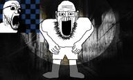 horror horror_game jumpscare markiplier open_mouth scary soyjak variant:creepyjak variant:darkiplier // 1501x906 // 973.9KB