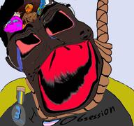 ack baby badge black_skin bloodshot_eyes clothes crying deformed distorted froot glasses hanging hitler_mustache mustache nigger noose quote red_eyes red_lips rent_free rope schlog soyjak_blog subvariant:jacobson subvariant:jartycuck subvariant:wholesome_soyjak suicide swinny swinnycuck transheart variant:a24_slowburn_soyjak variant:chudjak variant:gapejak // 1024x959 // 431.1KB
