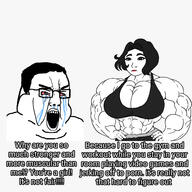 BRIMMIEST_COMMENTS_SECTION☣️☣️☣️_DO_NOT_ENTER☣️☣️☣️ abs bra buff crying doomer_girl edit_this_if_you_are_a_obese_T50_subhuman fat happy muscular_female neutral obese op_here_im_a_mtf_trans_queen_from_brazil subvariant:chudfat tear variant:chudjak variant:doomer_girl variant:wojak wojak // 1440x1440 // 524.8KB
