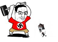 alunya bloodshot_eyes crying hammer mutt nazism total_mutt_death variant:chudjak // 2181x1599 // 610.9KB