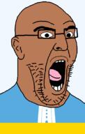 alexandria bald brown_skin egypt flag flag:alexandria glasses governorate hair lighthouse_of_alexandria ligthhouse open_mouth soyjak stubble tongue transparent transparent_background variant:imhotep // 529x832 // 23.1KB