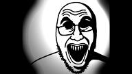 glasses ominous open_mouth scary soyjak stubble teeth variant:unknown video // 3840x2160, 20.2s // 20.8MB