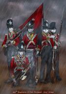 soy 1800s angry army art background bag bald bayonet belt britain british classical_art_parody closed_mouth crouching dark dirty effect emblem eyebrows eyes flag flag:sharty flag_bearer formation frown gem glasses glove gradient heavy_rain holding_gun holding_object infantry knapsack logo looking_at_each_other looking_at_you looking_to_the_left military military_hat military_uniform mud multiple_soyjaks nervous nose number object officer open_mouth painting rain regiment sash shading shadow shako_hat sharty shoe soldier soy soyjak soyjak_party sproke standing stubble subvariant:feralsquirrel sword text thrembo uniform variant:a24_slowburn_soyjak variant:chudjak variant:cobson variant:feraljak variant:gapejak variant:impish_soyak_ears variant:soyak weapon weather wrinkles years // 2139x3048 // 7.3MB